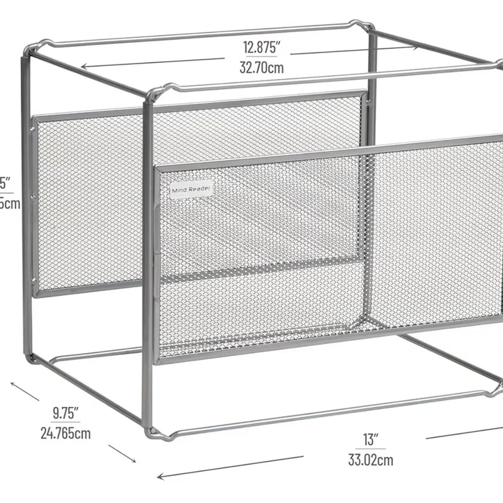 Silver Mesh File Organizer